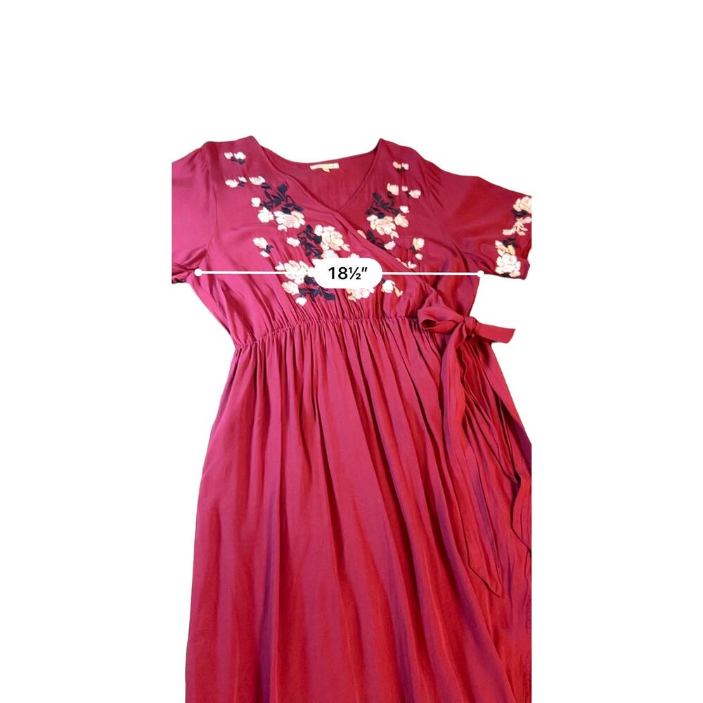 Jessakae - Rosebuds & Romance Maxi Dress in Burgundy - XL - Picture 7 of 14